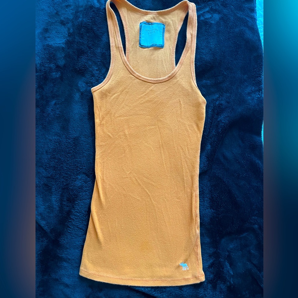 ✨vintage✨ orange Abercrombie & Fitch racerback tank top
